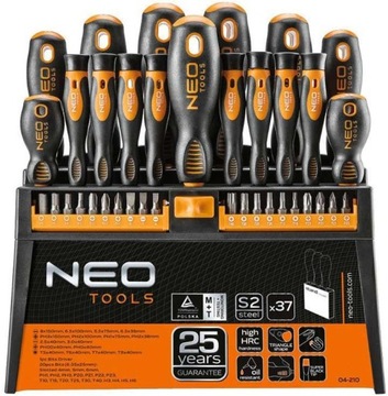 Наконечники насадок NEO S2 STEEL SET 04-210 - 37 EL SCREWDRIVE