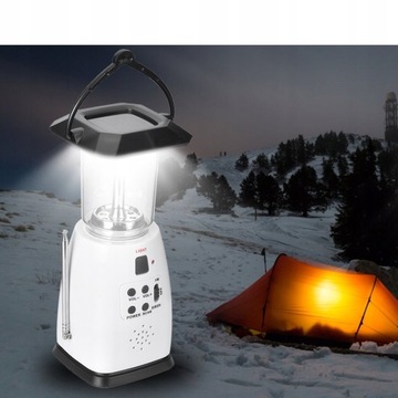 Кемпинговая солнечная лампа с USB-радио