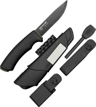 NÓŻ MORA BUSHCRAFT SURVIVAL BLACK KRZESIWO OSEŁKA