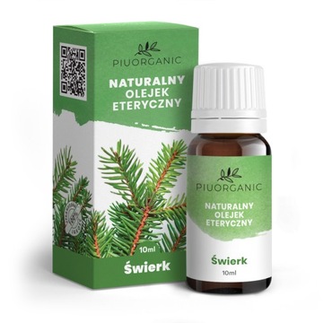 NATURALNY 100% OLEJEK ETERYCZNY ŚWIERK PIUORGANIC