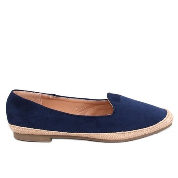 Baleriny espadryle damskie Navy r.39