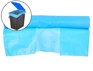WORKI NA ŚMIECI ODPADY 35L NIEBIESKIE 25SZT LDPE