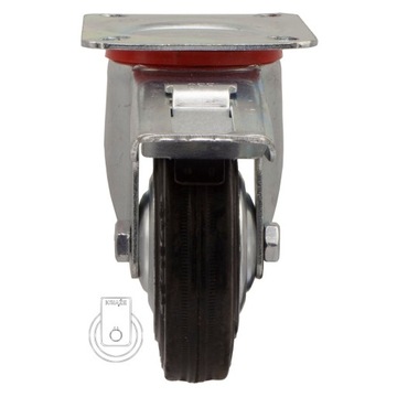 НАБОР ИЗ 4 ШТ. Полочная тележка WHEELS fi 100 2STGU100