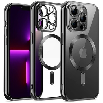 ETUI SILIKONOWE CZARNE DO MAGSAFE CAM CASE DO APPLE IPHONE 12 PRO
