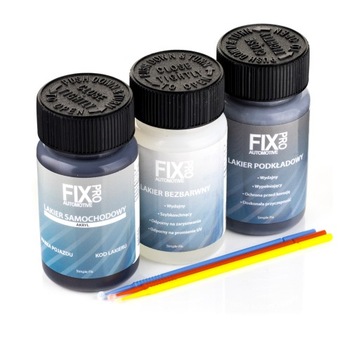 FixPro LAKIER SAMOCHODOWY VOLKSWAGEN VW LH5X + PODKŁAD + BEZBARWNY 50ml