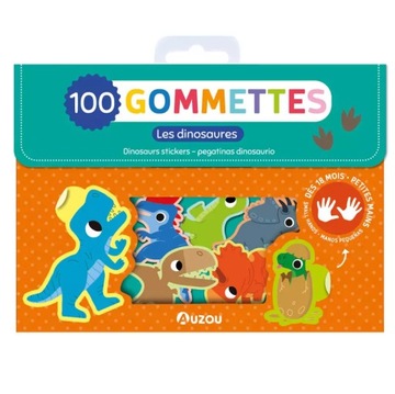 Auzou Zestaw naklejek Dinozaury 30224