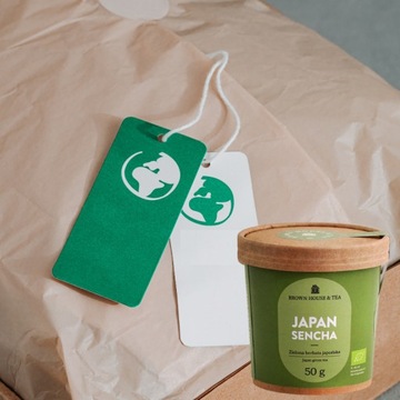 BROWN HOUSE & TEA JAPAN SENCHA Японский зеленый чай (50г) - БИО
