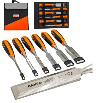 ZESTAW DŁUT DŁUTA STOLARSKIE 6 sz BAHCO 424P-S6-PP