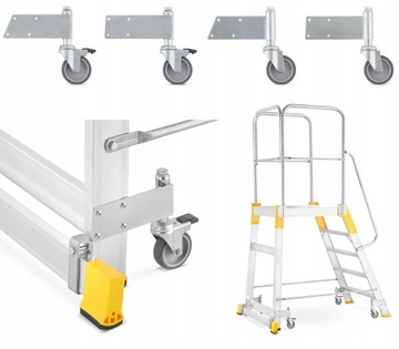 Передвижная складская лестница, платформа ALOSS, 3,08 м