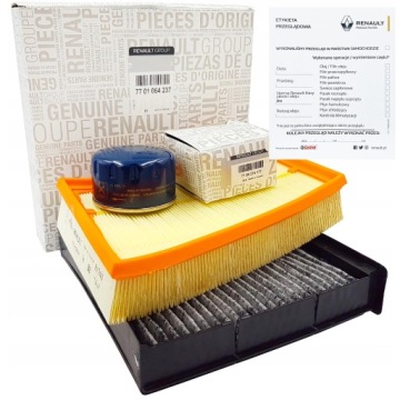 RENAULT SCENIC II 1.6 16V 2.0 ZESTAW FILTRÓW OE