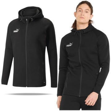 Bluza Męska Z Kapturem Rozpinana Puma Sportowa Zapinane Kieszenie S