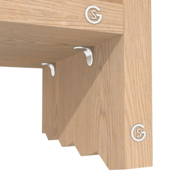 полкодержатель с 2 штифтами - пластик - 100 шт.