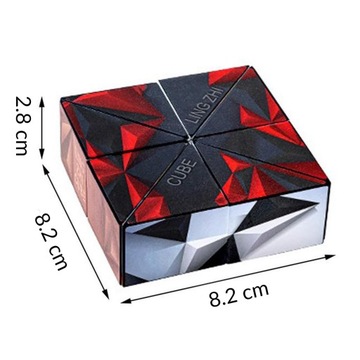 KOSTKA MAGNETYCZNA KLOCKI MAGNETYCZNE ODSTRESOWUJĄCE ANTYSTRESOWA 3D PUZZLE