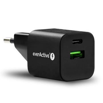 Ładowarka sieciowa 30W everActive GaN