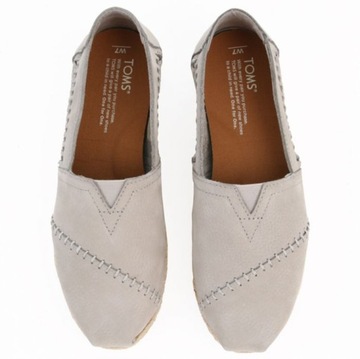 TOMS CLASSIC 10009753 espadryle slipony slip-on skórzane skóra r.38,5