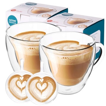 СТАКАНЫ, ТЕРМОКОФЕЙНЫЕ КРУЖКИ, СЕРДЦЕ, НАБОР 2 ШТ.