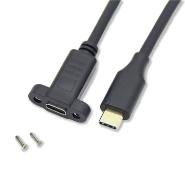 Kabel Abart Pro USB-C 3.2 20Gb/s 100W 0,5m do montażu panelowego w panelu