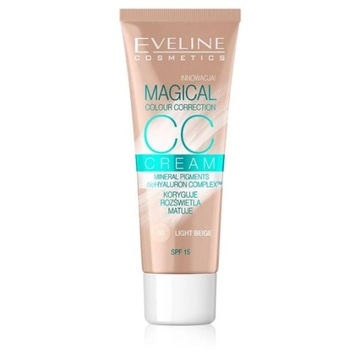 Podkład do twarzy Eveline, 50 LIGHT BEIGE, 30 ml