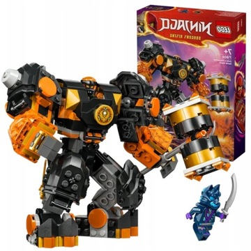 LEGO NINJAGO 71806 МЕХ ЭЛЕМЕНТА ЗЕМЛИ КОУЛА + БУМАЖНЫЙ ПАКЕТ LEGO СРЕДНИЙ