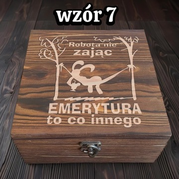 PUDEŁKO ZESTAW KAMIENI DO WHISKY 2 SZKLANKI PREZENT DLA EMERYTA EMERYTURA