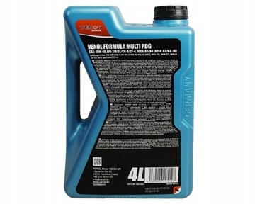 VENOL Silnikowy OLEJ MINERALNY FORMULA ACTIVE 15W40 4L MADE IN GERMANY