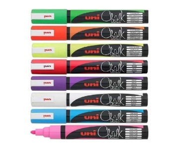 UNI MARKER KREDOWY CHALK PWE-5M ZESTAW 8 SZT KREDA