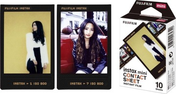 Вставки для фотоаппарата FUJIFILM Instax Mini Contact Sheet, 10 фотографий