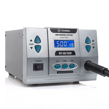 ПАЯЛЬНАЯ СТАНЦИЯ ГОРЯЧИМ ВОЗДУХОМ TECHREBAL RF 861DW 1000W QUICK