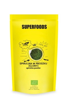 Spirulina w proszku (glony) BIO 600 g Bio Planet