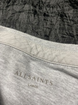 AllSaints Spitalfields All Saints ORYGINALNE szare POLO rozmiar L