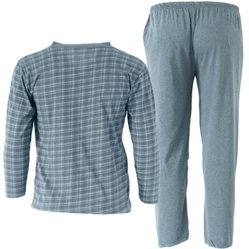 PIŻAMA MĘSKA bawełniana długi rękaw pidżama rozpinana SPODNIE XL / XXL