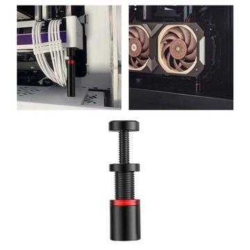 Кронштейн для видеокарты с графическим процессором Кронштейн для предотвращения провисания VC16 Mini Черный Красный