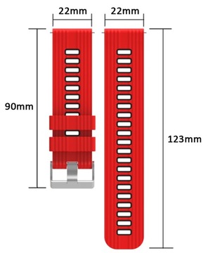 PASEK OPASKA 22mm UNIWERSALNY do ZEGARKA SMARTWATCH SAMSUNG HUAWEI XIAOMI