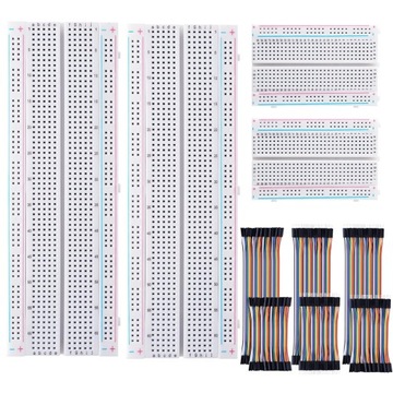 Zestaw 4 płytek i 240 przewodów prototypowych. raspberry pi Arduino ESP