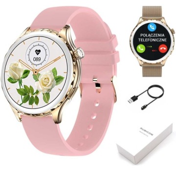 SMARTWATCH RUBICON ЗВОНКИ SMS MESSENGER PL МЕНЮ 2 ПОЛОСКИ