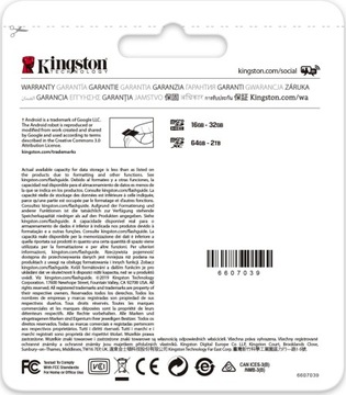 Kingston microSDXC Canvas Go! Плюс 512 ГБ 170R A2 U