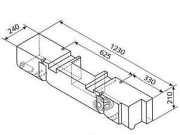 Zbiornik wody do zabudowy VW T4 od 7/1990 r