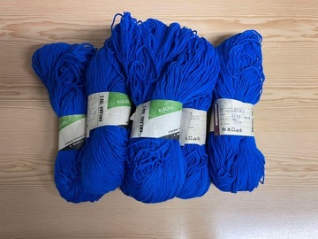 Włóczka niebieska 100% anilana 100g
