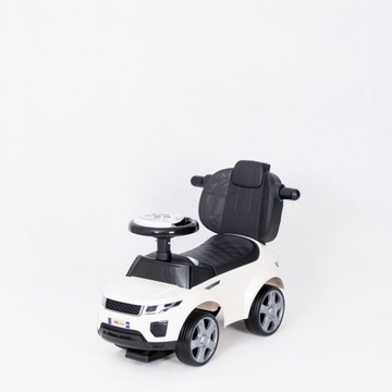 большой автомобиль-толкатель РЕЗИНОВЫЕ КОЛЕСА + ТАБЛИЧКИ