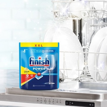 Таблетки для посудомоечной машины Finish Power All-in-1 Lemon, 65 шт.