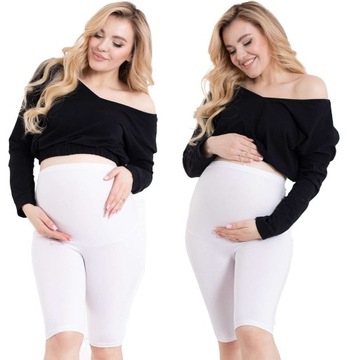 LEGGINSY CIĄŻOWE KOLARKI KRÓTKIE SPODENKI R. 4XL