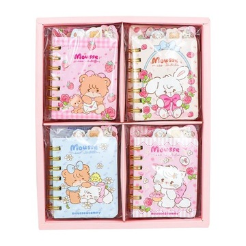 12pcs Cartoon Cute Mikko Coil Notepad Message Memo