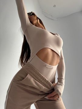 Боди La Manuel SEE ME M L бежевое lamanuel logo премиум Польша