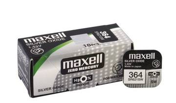 MAXELL SR621SW 364 1,55V bateria srebrowa 10 sztuk