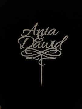 ЛЮБОЙ ТОПЕР НА ТОРТ С ИМЕНЕМ НОВОЙ ПАРЫ