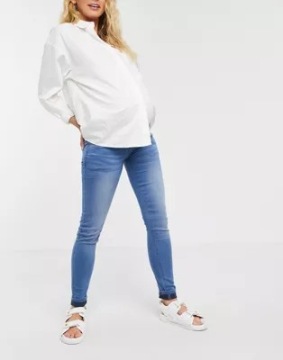 MAMALICIOUS MATERNITY SPODNIE JEANSOWE 42 1RNP