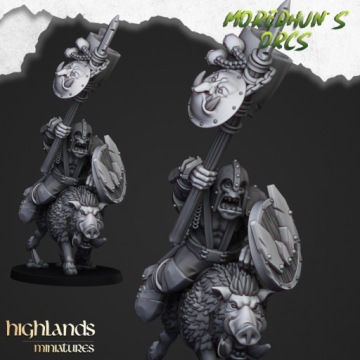 Конные орки Баннермана - Highlands Miniatures