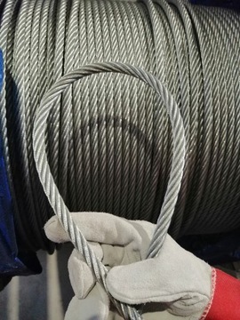 Веревка оцинкованного стального кабеля 5 мм 6x19 1960 20M