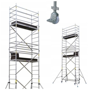 RUSZTOWANIE ALUMINIOWE JEZDNE RA 600 3,8m