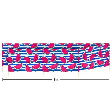 Garronda Parawan plażowy 8m z młotkiem GD-EX-Wb